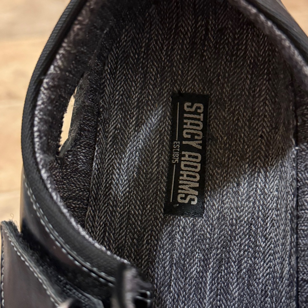 Stacy Adams Mens Black Fisherman Sandals 25528-005 Size 11.5 M Hook Loop Strap - Picture 4 of 12